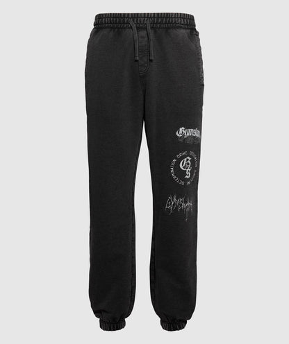 Distressed Graphic Joggers